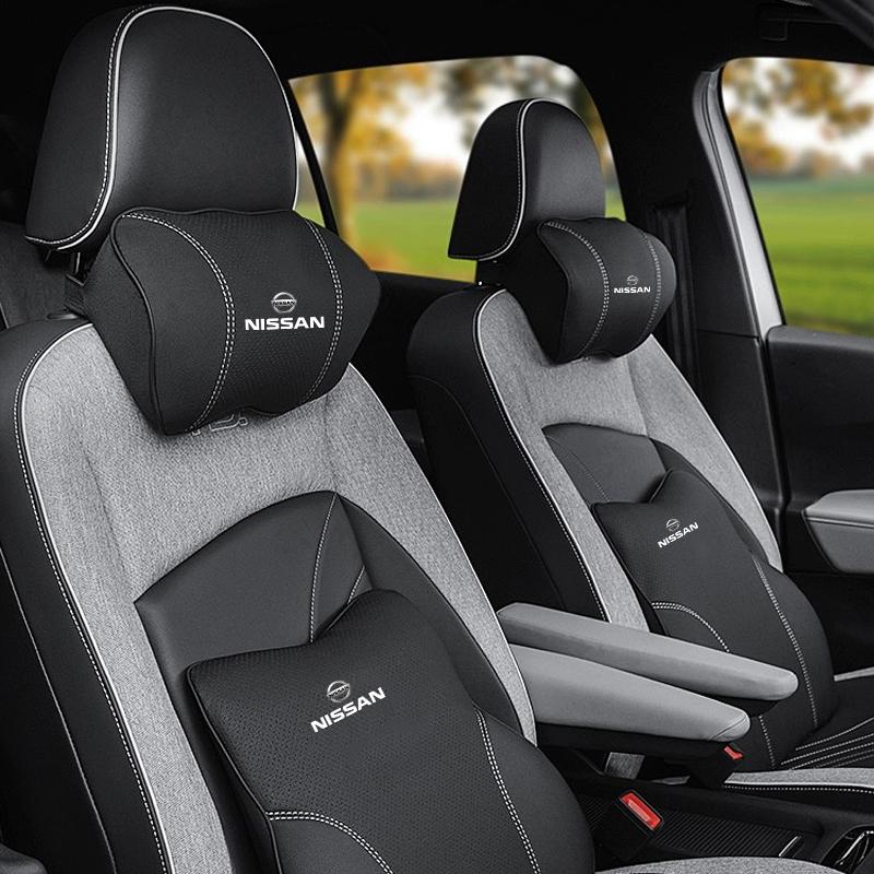 Memory Cotton Car Seat Headrest/Neck Lumbar Protection Cushion For Nissan Sylphy N7 Teana Qashqai Note J10 J11 Navara Juke Tiida
