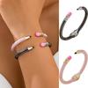 Exquisite Luxury Colorful Bracelets Round Cuff Bracelets Women's Pencil Bangle  Women Gift