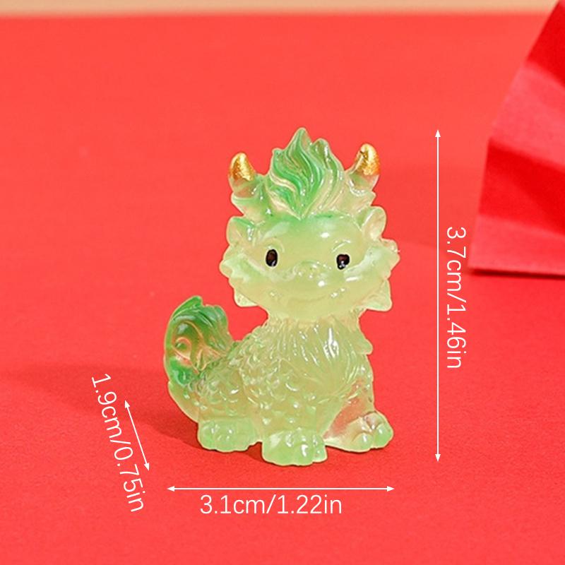 Year Of The Dragon Luminou Dragon Kirin Dragon Micro Landscape Ornaments Auspicious Beast Dollhouse Desktop Decor  Year Gifts
