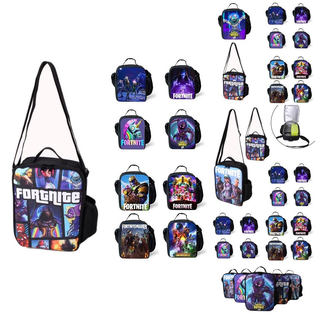 Fortnite Battle Royale Große Kapazität Isolierte Schultasche Für Kinder Langlebige Und Vielseitige Tasche Oder Umhängetasche Für Essen Bento Und Snacks
