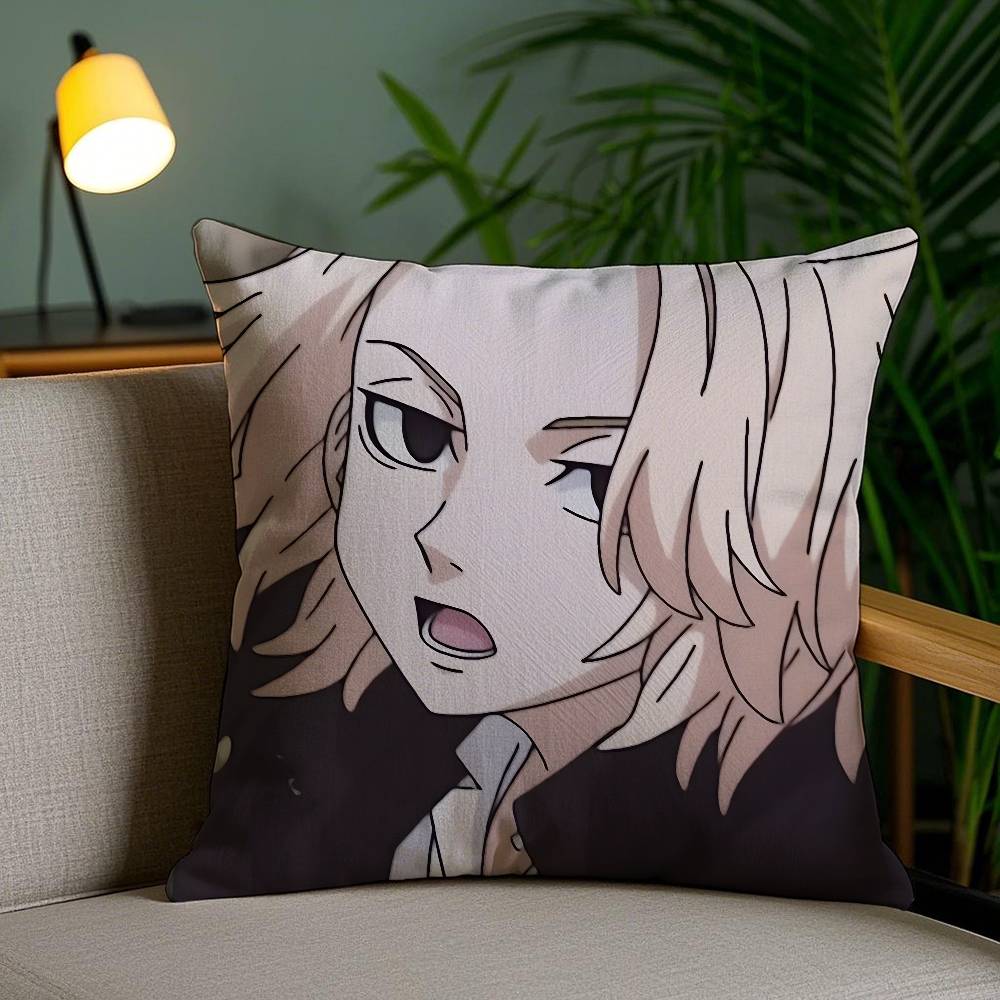 

Токийские Мстители Майки Наволочка Защита от пылевых клещей Невидимая молния Диван-кровать 12x12Inch