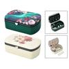 Travel Size Jewelry Case Gift Women Dustproof Display Storage Holder Box Jewelry Organizer Case for Rings Watches Pendant Bangle