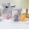 Lion Animal Candle Molds, Lion Shaped Silicones Molds for Candle Soap Gypsum Decorations Table Decorations Resin Craft