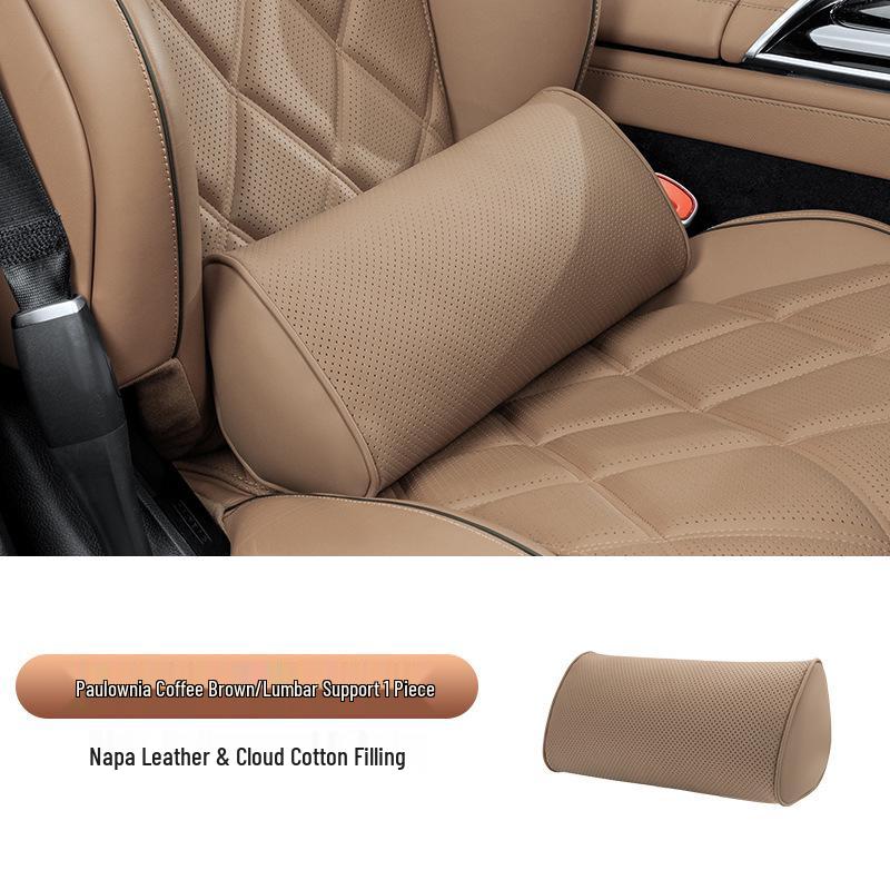 Maybach S-Class Bio-Cotton Car Seat Cushion Set with Headrest and Lumbar Support Pillow