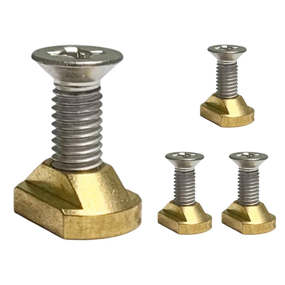 

M8 T Nut Professional Hydrofoil Screw Mounting T-Nuts 4PCS Paddle Board Spare Parts Manual Tool Surfboard Supplies For All