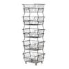 Compact Kitchen Trolley: Multi-Layer Detachable Storage Rack for Fruits, Vegetables, Snacks - Ideal for Living Room or Bedroom.