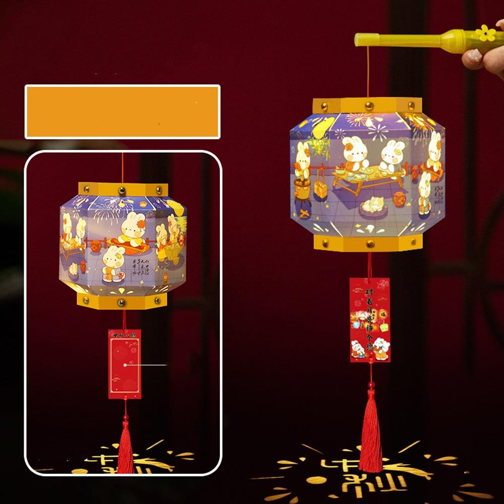 

Handmade Portable Rabbit Lantern Chinese Style LED Lantern Toys Handheld Rabbit Lantern New Year Style 6