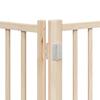 6 Piece Foldable Dog Gate 480 cm Poplar Wood