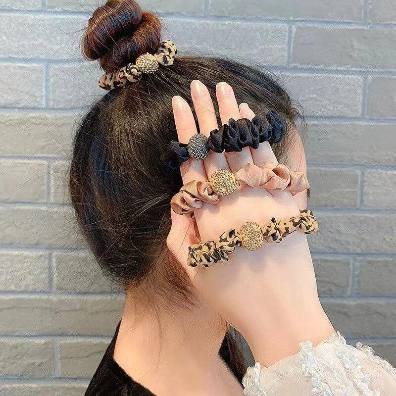 1 pezzo Nuovo Elastico per Capelli Coreano con Perle Alta Elasticità Donna Fascia per Capelli Scrunchies Porta Coda di Cavallo per Ragazze Elastico Accessori per Capelli alla Moda