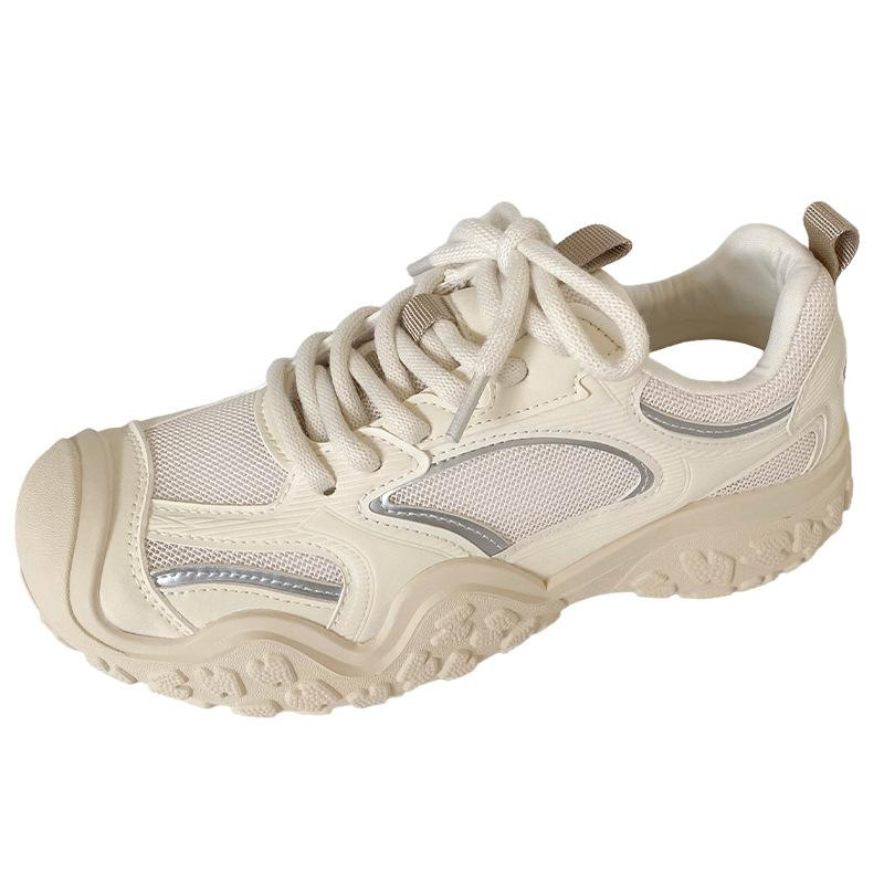 

LZ6005 latex insole/cold dip process explosion ugly cute dad shoes women s casual sports shoes hiking shoes summer 35 бежевый