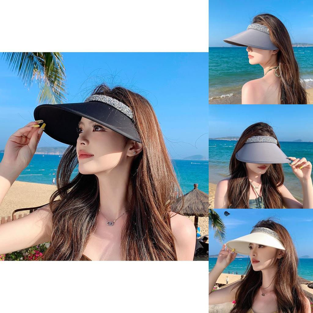 Sparkling Open Top Sun Hat For Beach And Outdoor Activities