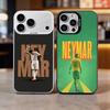 Football 10 For N-Neymar Phone Case For iPhone 17,16,15,14,13,12,11 Plus,Pro Max,Colored Silver Phone Case