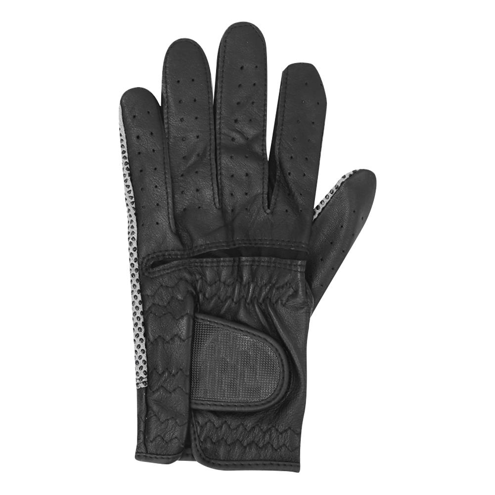 

1 шт. Черные искусственные овчины мужские нескользящие мягкие дышащие перчатки для гольфа