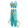 Jasmine Princess 2-Piece Dress Costume, Multiple Accessories, 150cm/8-9 Years, Turquoise