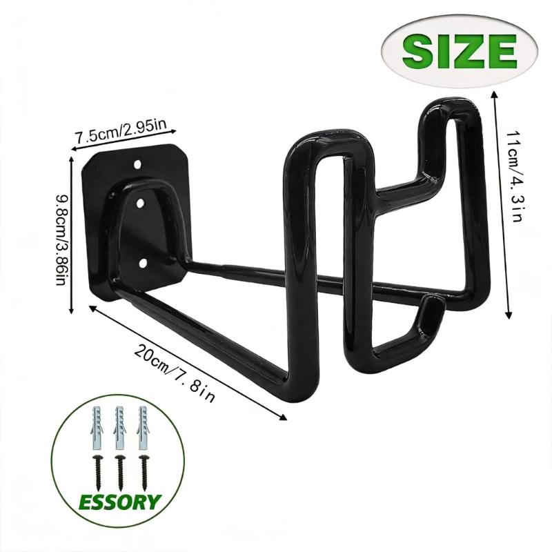Wall Mount Hose Holder Garden Garage Organization Hook Water Hose Heavy Duty Rack Outdoor Garage Extension Cord