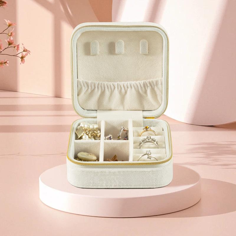 Portable Jewelry Box European Princess Travel Korean Hand Jewelry Jewelry Bag Earrings Ring Small Storage Box