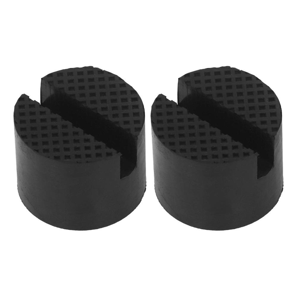 2pcs Slotted Design Jack Pad Adapter Anti-Slip Surface Vehicle Lift Adapter Vehicle Maintenance