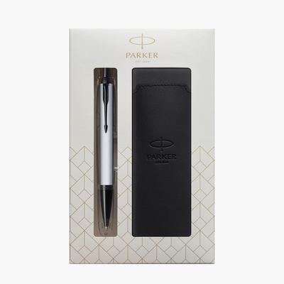 Parker IM Matte Gray BT Ballpoint Medium with Pencil Gift Box Officially 2127895Z V1d Pen, Nib, Oil-Based, Case, Set, Imported,