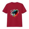 organic cotton t shirt colorseyess colorful eye elegant color vintage Washed homme Stylish Top For Everyday Wear Versatile