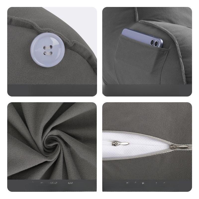 Comfortable and Thick Sofa Chair Waist Protection Pillow Bedhead Backrest Student Dormitory Pillow Headboard Cushion, Large Backrest Enlarged Pillow