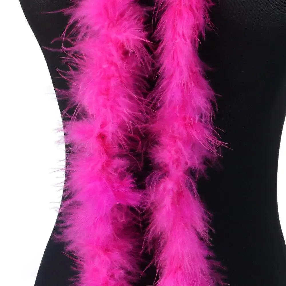 2M Feather Strip Boa Fluffy Feather Ribbon For Christmas Tree Costume Fancy Dress Wedding Party Apparel Sewing Craft Decoration