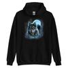 Grey Wolf Hunting Ground, ICY Moon, Forest, Galaxy Hoodie, Gift Hoodie