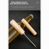 Wooden Handle Ice Crusher Stainless Steel Whiskey Ice Tool Whiskey Ice Tool Ice Shaver  Bartender