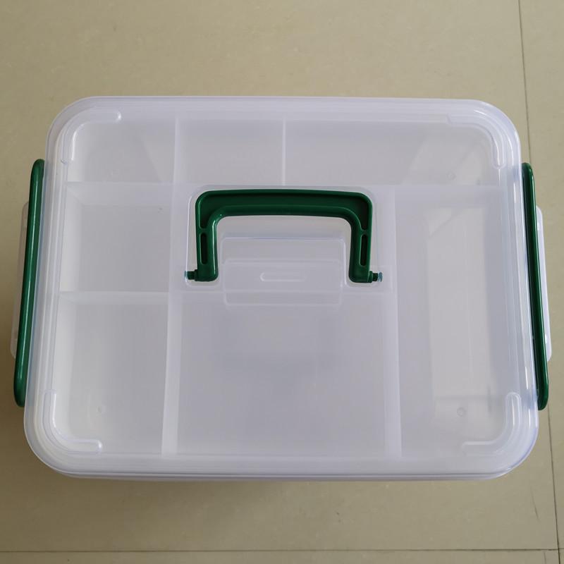 Extra Large Double-Layer Handheld Medicine and First Aid Storage Box