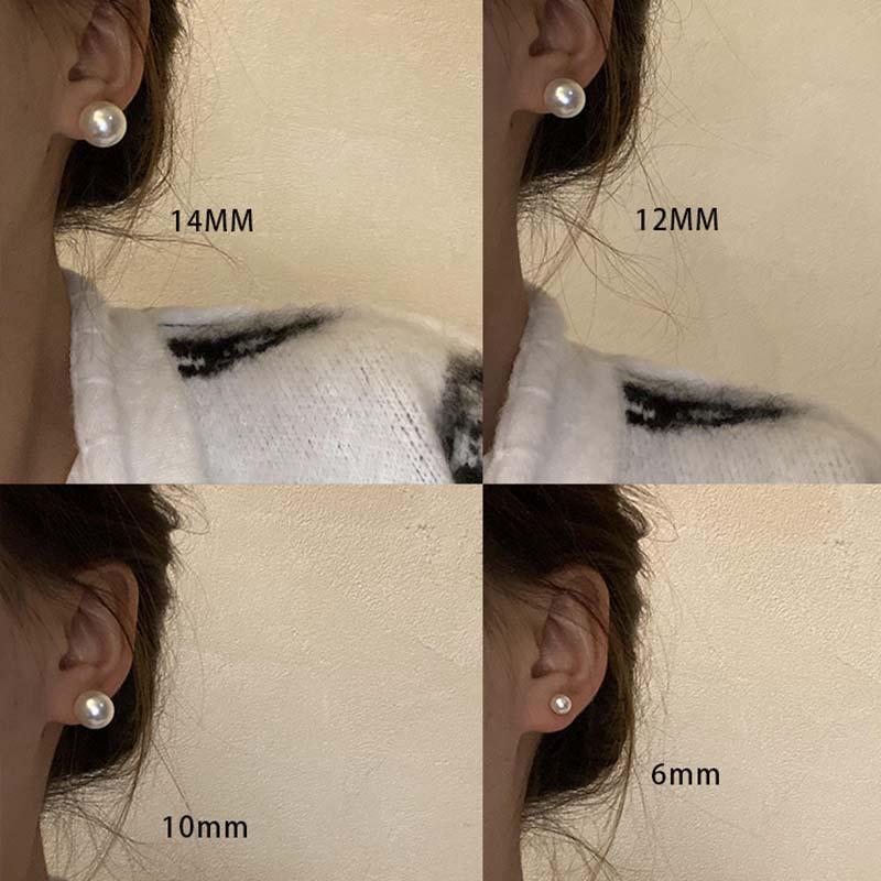 2022 Korean Fashion Elegant Pearl Stud Earrings - Sweet & Stylish Statement Pieces