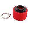 48mm Red Sponge Air Filter for Motorcycle & ATV - Fits Various Models