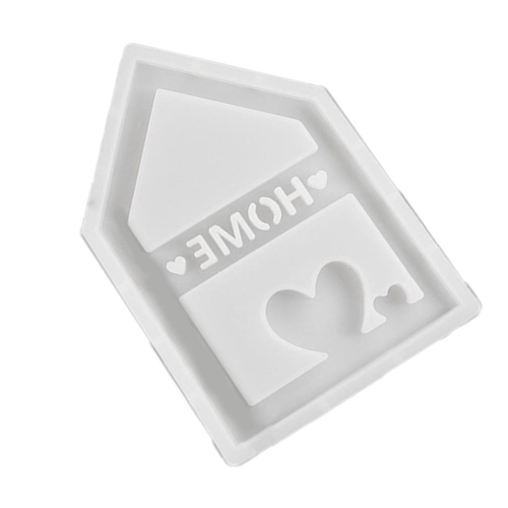 Handmade Casting Molds Love House Silicone Mould Combination Pouring Molds Ornament Plasters Molds Epoxy Resin Molds