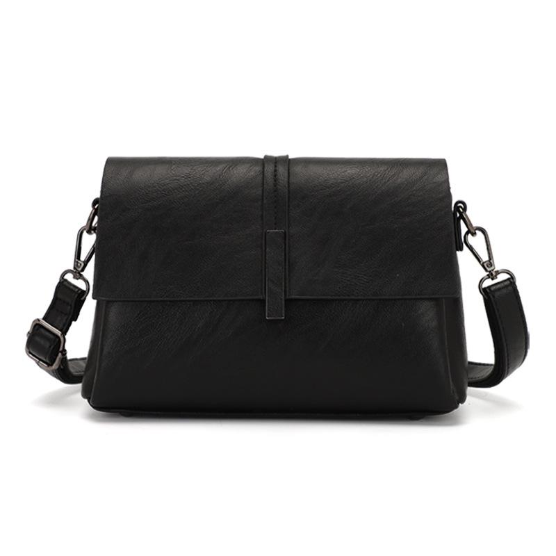 New Mommy Bag Women s Bag Urban Simple PU Small Square Bag European and American Fashion Shoulder Bag Women s Crossbody Bag чёрный 3740₽