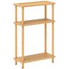 Bamboo Side Table, 3-Tier Slim End Table, Nordic Style, for Living Room, Bedroom, Office, Tool-Free Assembly, Natural Wood Finish