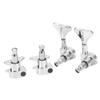 4Pcs String Tuning Key Metal Corrosion Resistance 2R2L Sealed Electric Bass Tuning Peg Silver