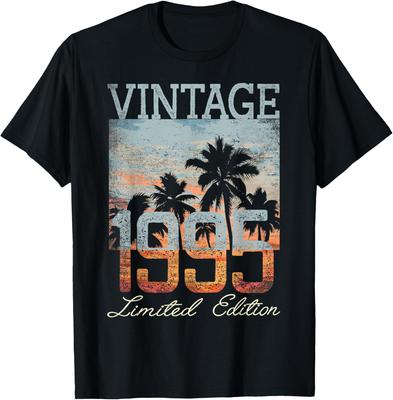 Vintage 1995 Limited Edition 30th Birthday 30 Year Old Gifts Flowers and Scenery T-Shirt Streetwear Clothing Casual Harajuku Tee