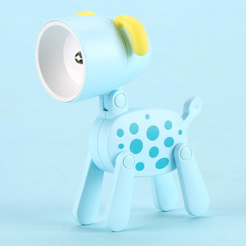 Creative Mini Led Desk Lamp Cartoon Folding Table Lamp Kids Room Bedroom Reading Book Light DIY Desktop Ornament Holiday Gifts