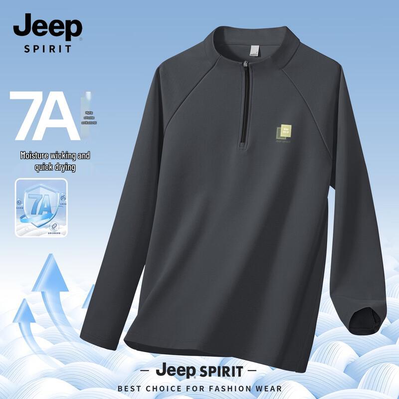 JEEP SPIRIT Men s Long Sleeve Quick-Dry T-Shirt L