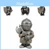 Medieval Fantasy Resin Gnome Knight Sculptures Decorative Miniature Artworks For Home And Garden