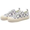MLB Playball Monogram Trendy Comfortable Versatile Durable Lightweight Low-Top Canvas Shoes Unisex Sneakers White 3ACVVM12N-50IVS