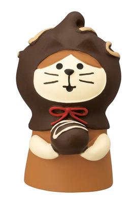 Decor Corporation Concombre Cat Riding Hood Bonbon Chocolate Size Approx. W2.7 D3.2 H4.5 ZCB-62562