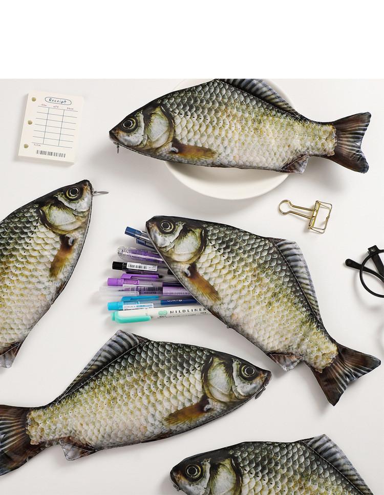 Kreatives Fischförmiges Federmäppchen Mit Reißverschluss Für Schule Und Reise