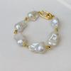 Natural Baroque Pearl Bus Bracelet Necklace Set Irregular Special-shaped Pearl Exaggerated Style Fashion Temperament Women