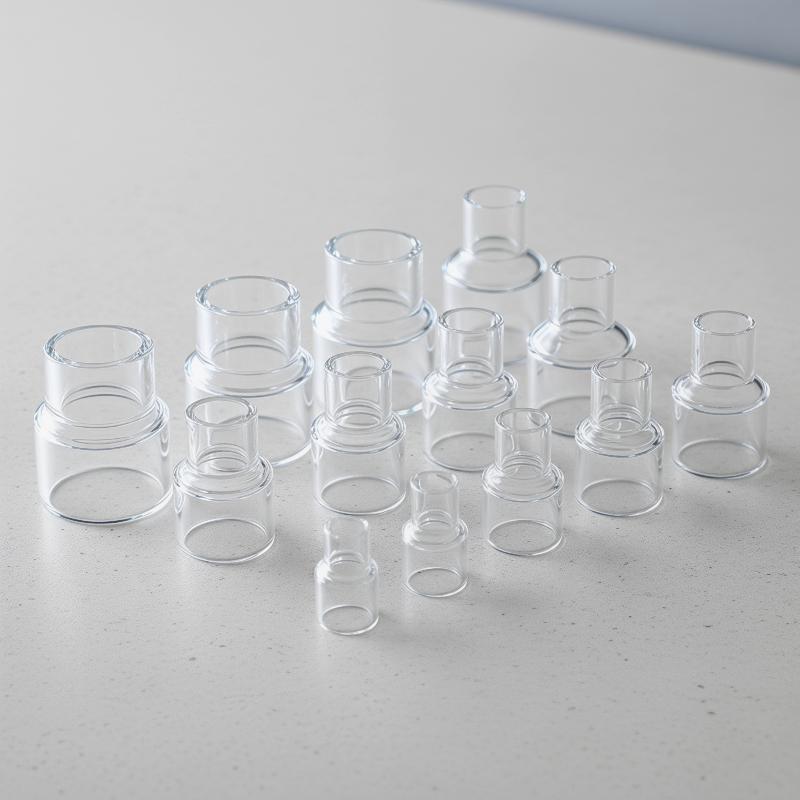 Clear Acrylic Pipe Variable Diameter Direct Connectors Water Tube Fittings