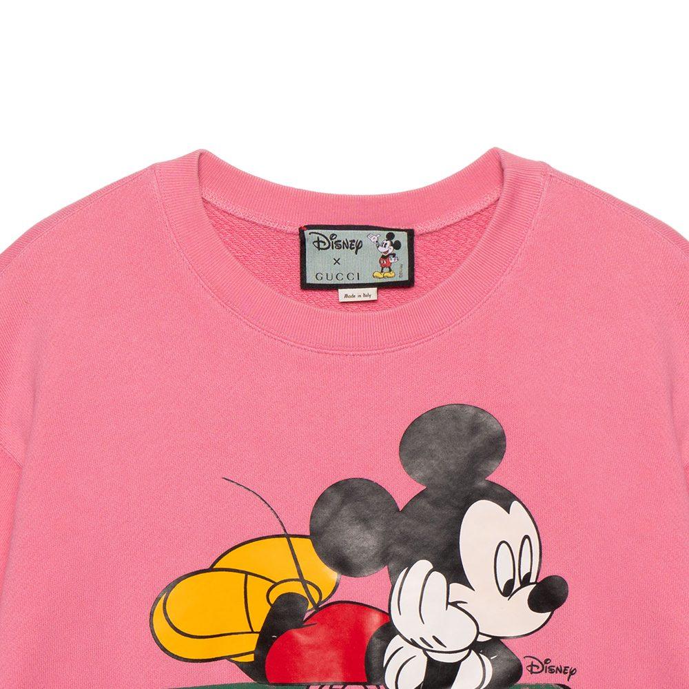 Gucci X Disney Sweatshirts Women's Pink Crew Neck Moderate Regular 469250-XJB8C-5412