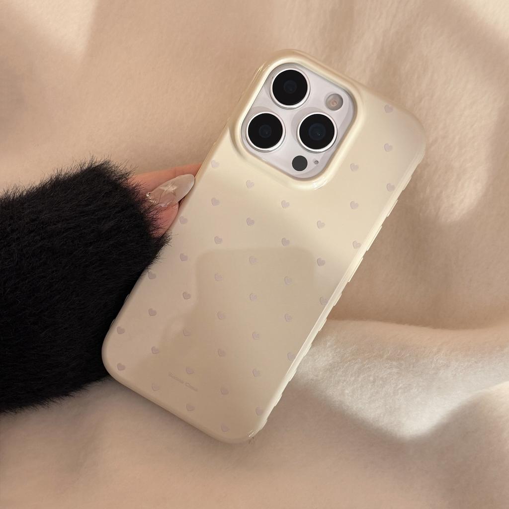 Little Love for Apple 17promax Mobile Phone Case for IPhone16 Simple Korean Style 15For13 Soft Case 14 Anti-fall 12