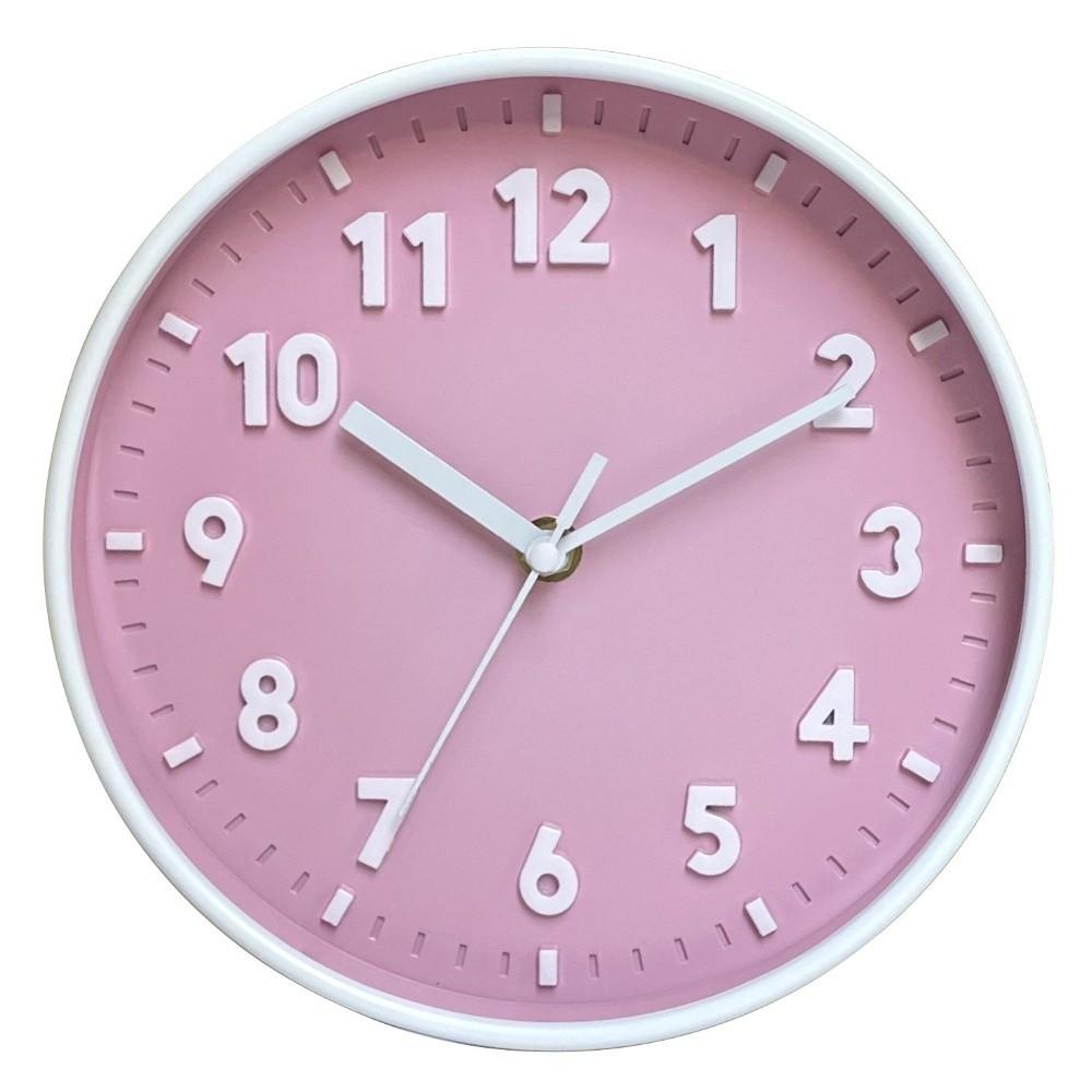 Wall Mounted 3D Number Wall Clock 8 Inch Round Clocks Office Decoration Silent Clocks Children