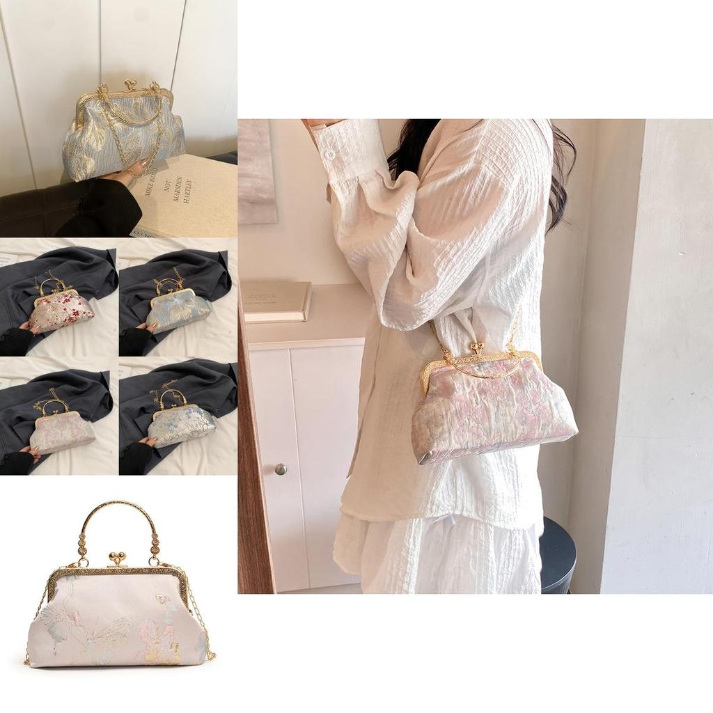 Chic Borsa a Spalla in Seta Elegante e alla Moda Street Fashion Estate 2024 Design Unico
