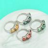 JoyceJelly S925 Silver Colors Moissanite Ring 2CT 4CT Total Full Moissanite Diamond Jewelry For Wedding Engagement Gift