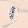 Jewelry Three GRA Certified 2CT VVs1 Moissanite S925 Sterling Silver Ring Wedding Engagement for Women