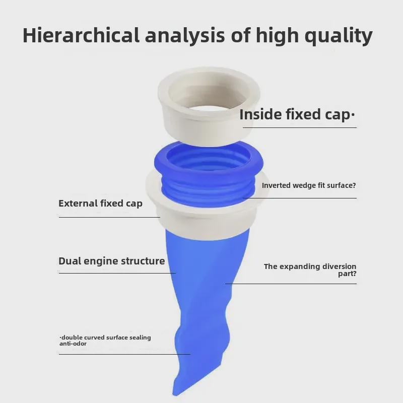 Universal Anti-Odor Silicone Drain Cover for Bathroom and Washing Machine